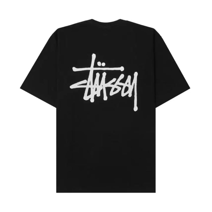 [BUNJANG] Stussy Basic Short Sleeve T-Shirt Black/White / 스투시 베이직 반팔 티셔츠 블랙/화이트 새상품