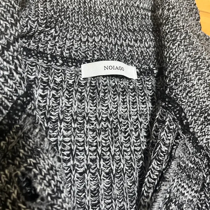 [BUNJANG] NOIAGO High Neck Mix Cardigan / 노이아고 하이넥 믹스 가디건