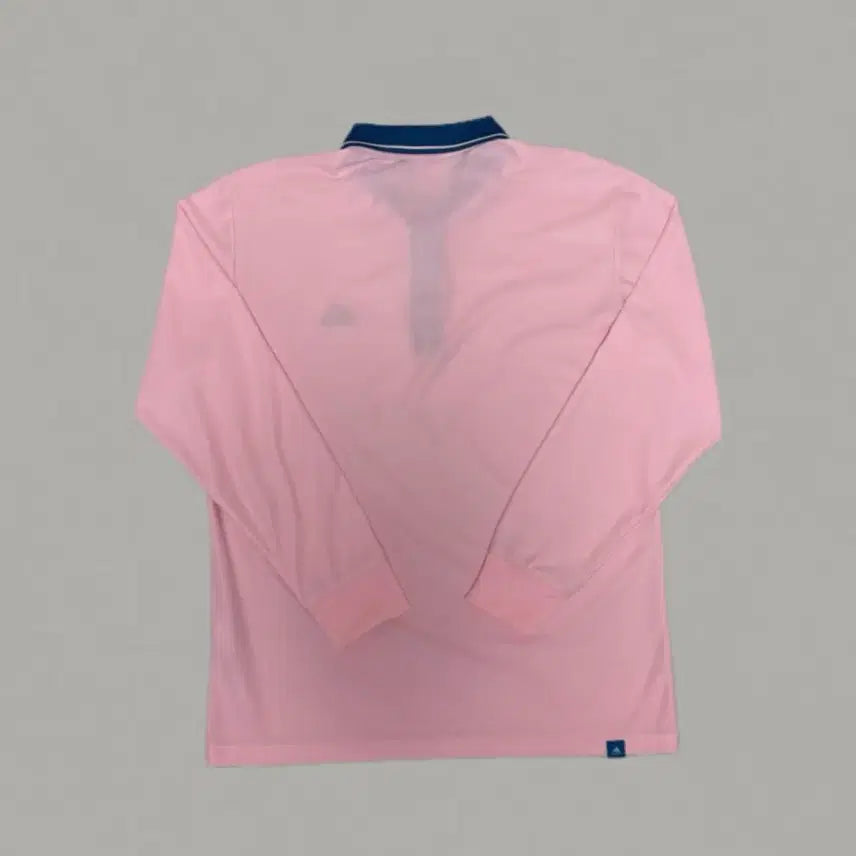 [BUNJANG] Adidas Pink Long Sleeve Performance Polo T-Shirt / 아디다스 핑크 긴팔 기능성 폴로 티셔츠