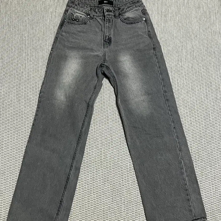 [BUNJANG] PLAC 051 Black Denim Jeans / Plac 051 흑청 데님