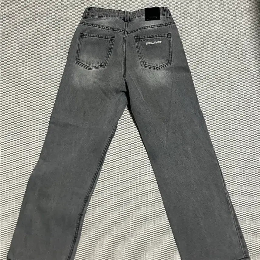 [BUNJANG] PLAC 051 Black Denim Jeans / Plac 051 흑청 데님