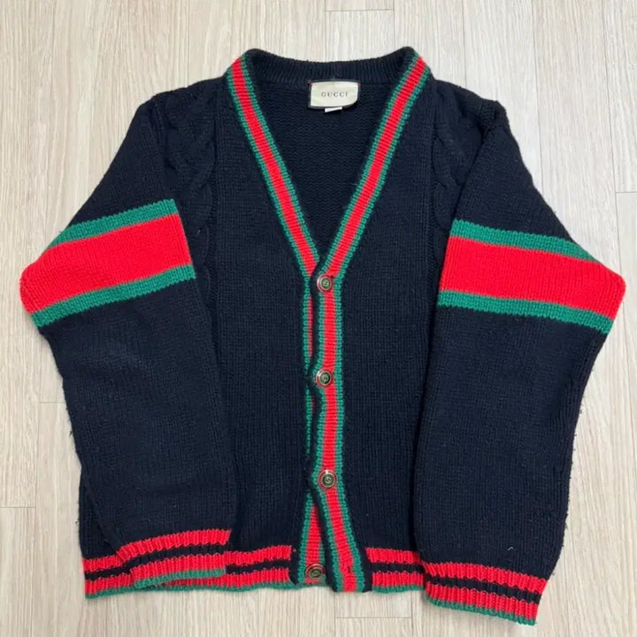 [BUNJANG] Gucci Web Stripe Cardigan / [S급/정품] 구찌 웹삼선 가디건