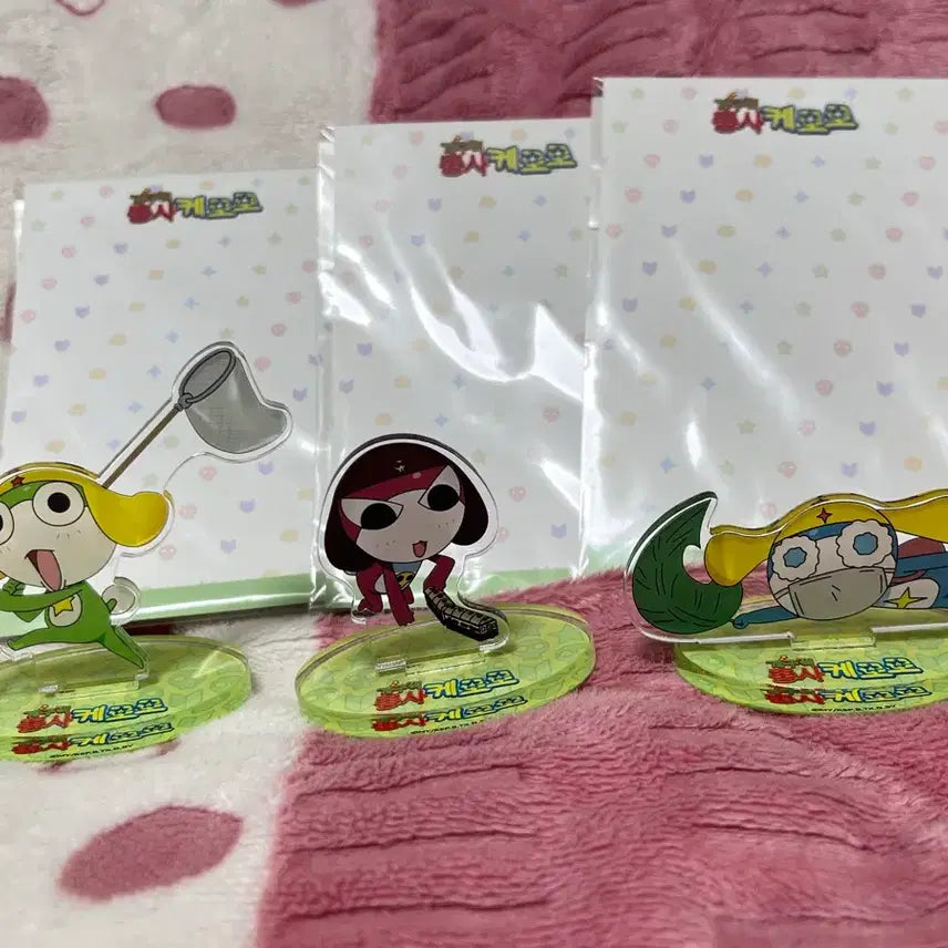 [BUNJANG] Toonique Pop-up Keroro Chibi Tamama Giroro Dororo Acrylic Stand Bundle Set / 투니크팝업 치비 케로로 기로로 도로로 아크릴 스탠드 일괄 세트