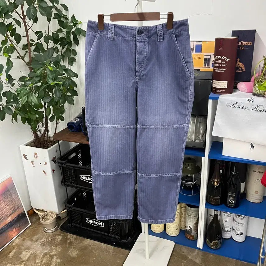 [BUNJANG] Burberry Cotton/Linen Herringbone Pants / 버버리 코튼/린넨 헤링본 팬츠 48