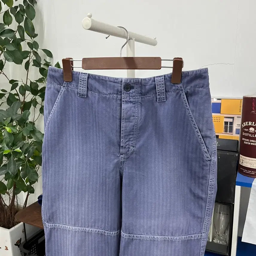 [BUNJANG] Burberry Cotton/Linen Herringbone Pants / 버버리 코튼/린넨 헤링본 팬츠 48