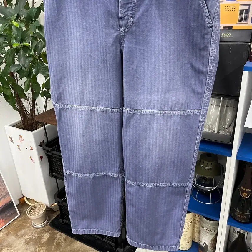 [BUNJANG] Burberry Cotton/Linen Herringbone Pants / 버버리 코튼/린넨 헤링본 팬츠 48