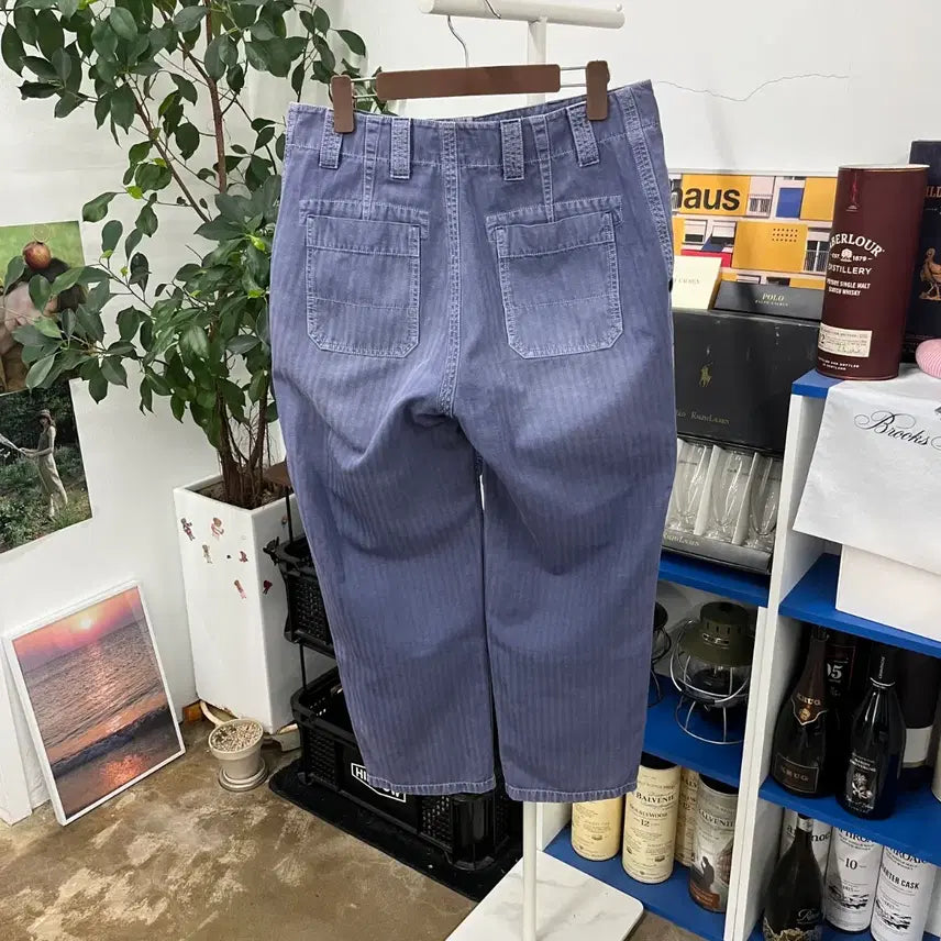 [BUNJANG] Burberry Cotton/Linen Herringbone Pants / 버버리 코튼/린넨 헤링본 팬츠 48