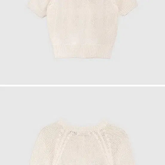[SOLD OUT] 크렘므 제작 반팔 니트 새상품