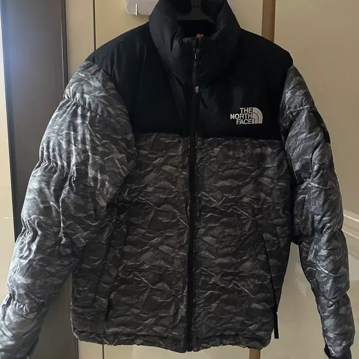 [BUNJANG] The North Face 1996 Retro Nuptse Puffer Jacket Marble Print / 노스페이스 눕시 패딩 마블 L