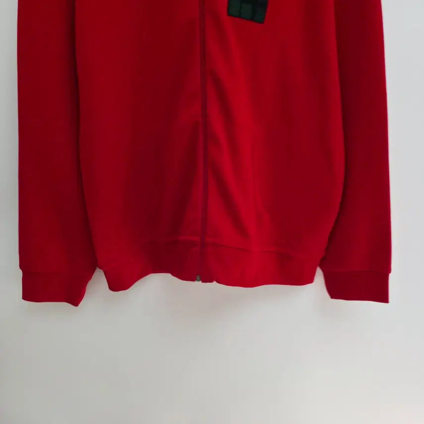 [BUNJANG] Polo Ralph Lauren Check Logo Patch Red Hooded Zip-up / [XL] 폴로 랄프로렌 체크 로고 패치 레드 후드 집업