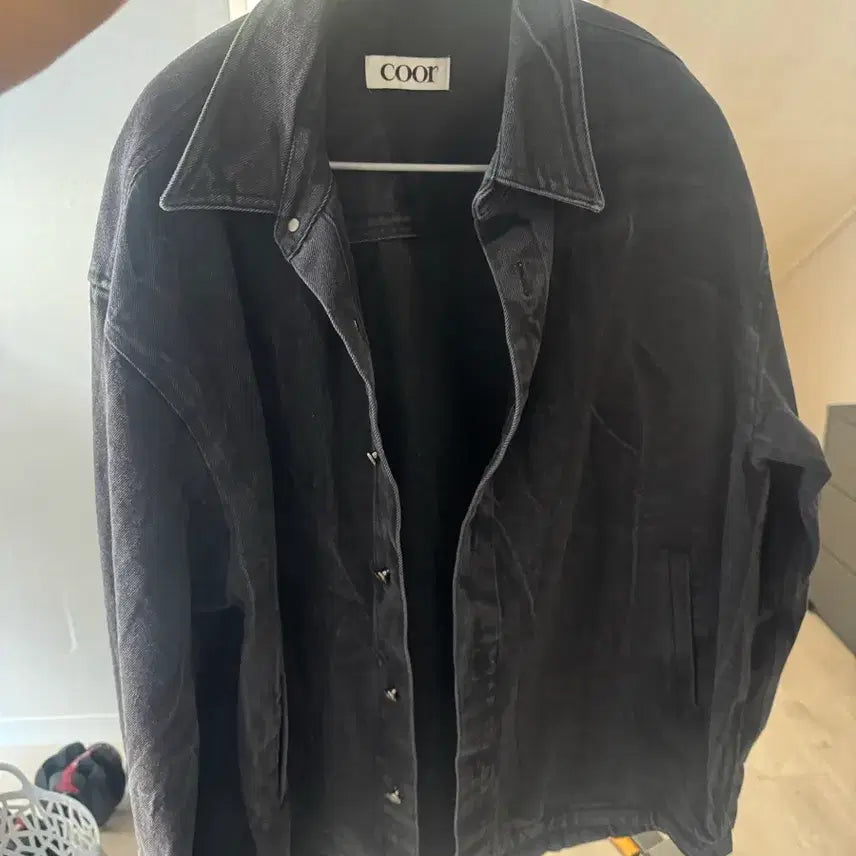 [BUNJANG] COOR Black Denim Jacket M / coor 쿠어 블랙 데님 자켓 M사이즈