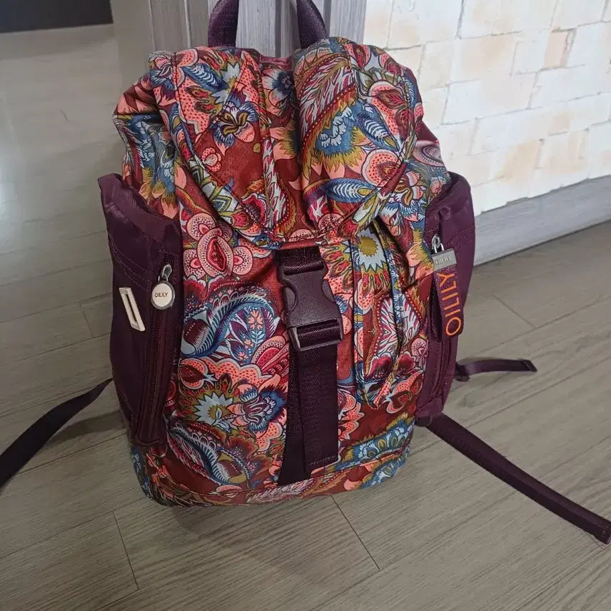 [BUNJANG] Oilly Flower Pattern Backpack Large / Oilly 오일리 플라워 패턴 백팩 라지 상태아주조아요 깨끗합니다