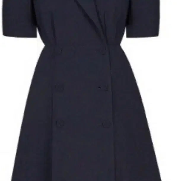 [BUNJANG] Invest Navy Double-Button Dress (Recommended for Wedding Guest Attire) Size 55 / 인베스트 Invest 네이비 더블버튼 원피스(하객룩 강추!) 55사이즈