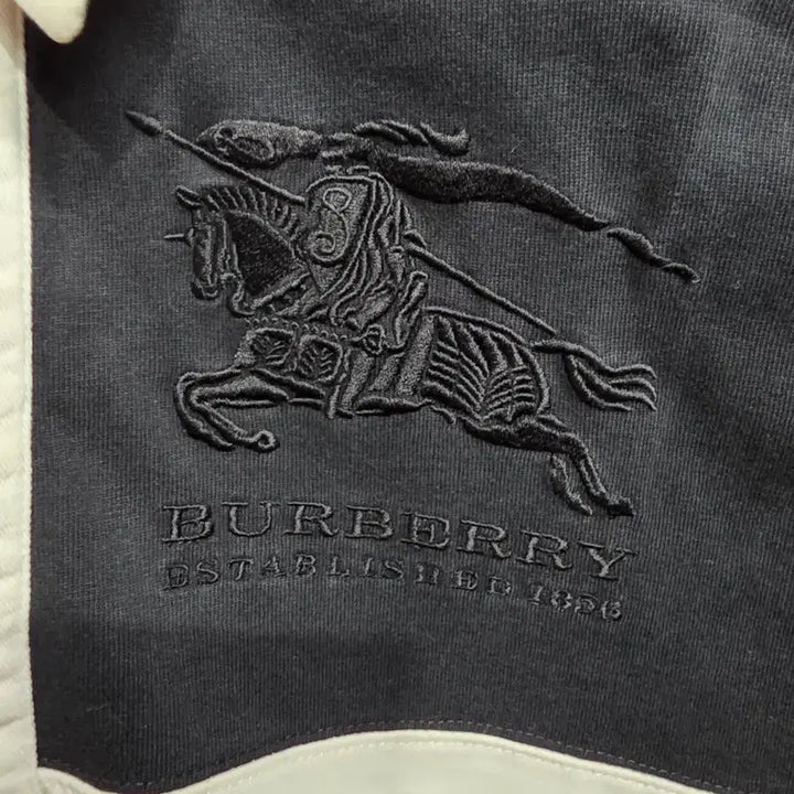 [BUNJANG] Burberry Marine Cotton Rugby Shirt / 버버리 물리네 코튼 럭비 셔츠