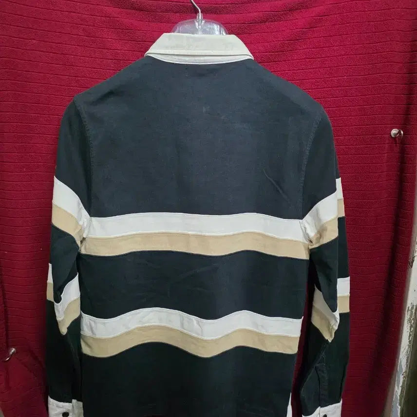 [BUNJANG] Burberry Marine Cotton Rugby Shirt / 버버리 물리네 코튼 럭비 셔츠
