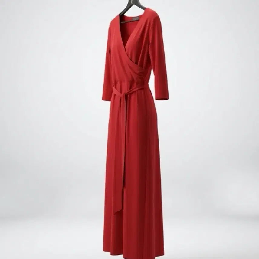 [BUNJANG] SAWYER Wrap Style Long Dress RD 36-5 / 여성F/ SAWYER 랩스타일 롱원피스 RD 36-5