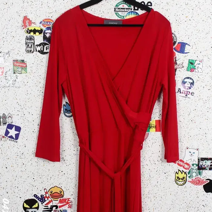 [BUNJANG] SAWYER Wrap Style Long Dress RD 36-5 / 여성F/ SAWYER 랩스타일 롱원피스 RD 36-5