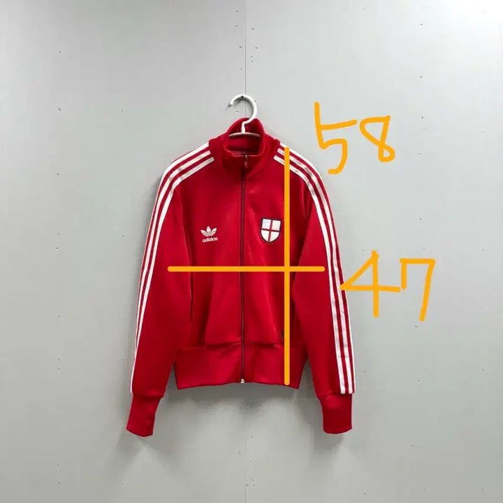 [BUNJANG] Adidas England Track Top Red / 여성 90 / 아디다스 잉글랜드 져지 트랙탑 레드