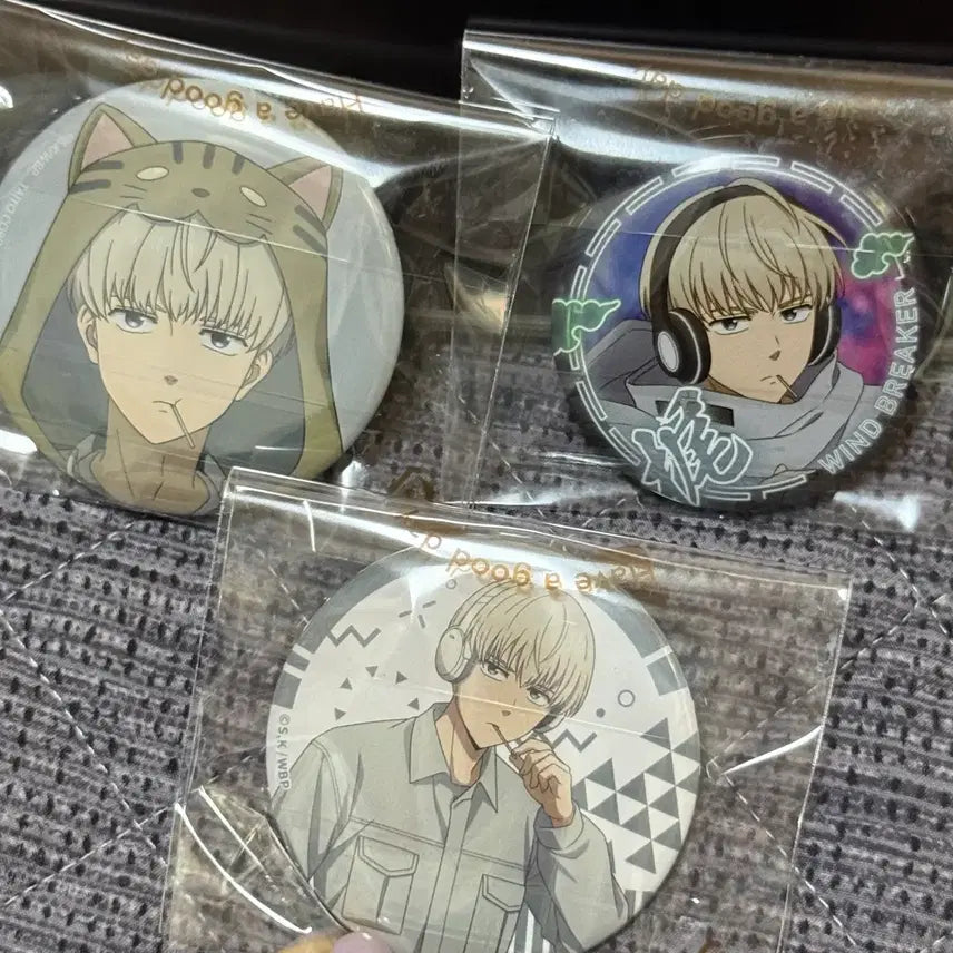 [BUNJANG] Windbreaker Kazi Can Badge Bundle Set / 윈브레 카지 렌 캔뱃지 윈드브레이커 카지 캔뱃지 일괄