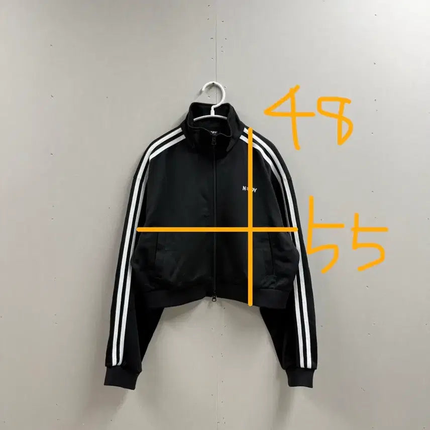 [SOLD OUT] 여성 S / 널디 크롭 져지 트랙탑 블랙