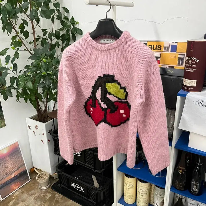 [BUNJANG] Our Legacy Candy Floss Cherry Knit 46 / 아워레가시 캔디플로스 체리니트 46