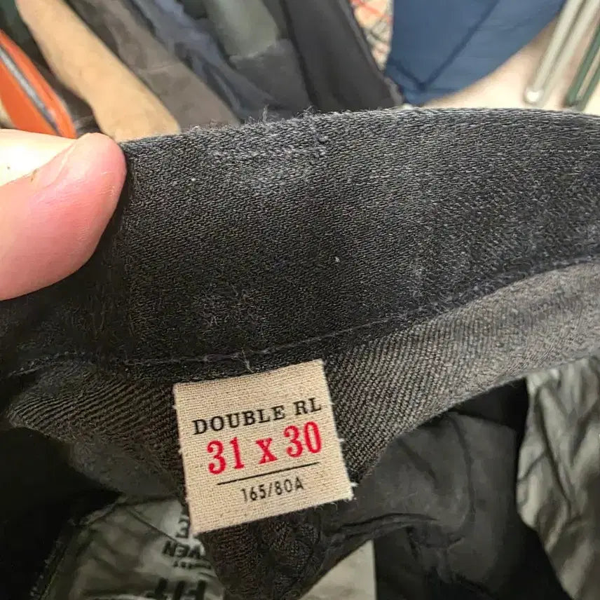 [SOLD OUT] (마지막 인하)더블알엘 RRL 슬림핏 재팬 셀비지 데님 블랙 31x30