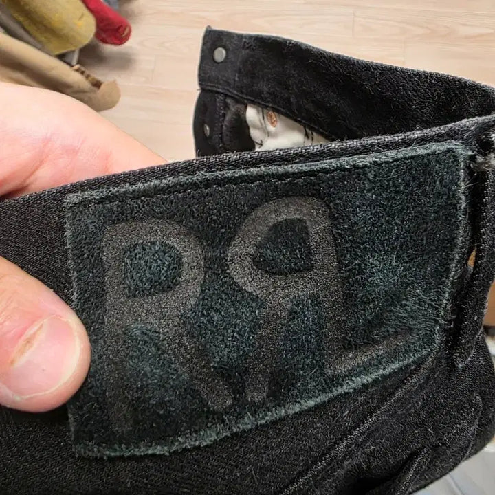 [SOLD OUT] (마지막 인하)더블알엘 RRL 슬림핏 재팬 셀비지 데님 블랙 31x30