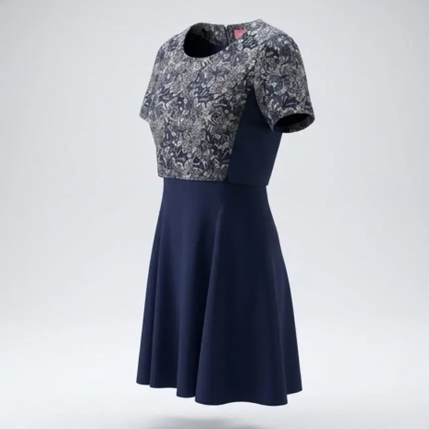 [SOLD OUT] 여성M/ 플라스틱아일랜드 배색 정장 원피스NV 하객룩 36-9