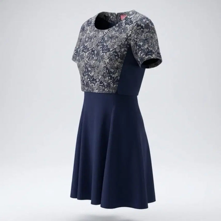 [SOLD OUT] 여성M/ 플라스틱아일랜드 배색 정장 원피스NV 하객룩 36-9