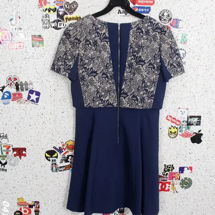 [SOLD OUT] 여성M/ 플라스틱아일랜드 배색 정장 원피스NV 하객룩 36-9