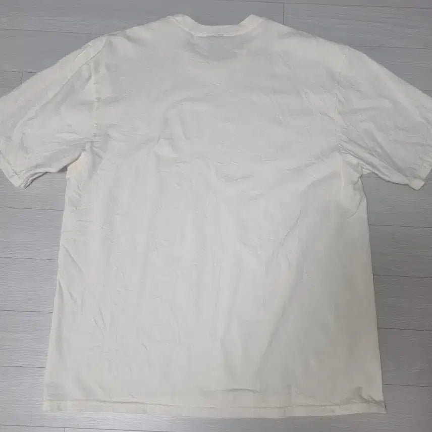 [BUNJANG] Stussy Logo Short Sleeve T-shirt (L) Natural / 스투시 로고 반팔티 L 내추럴(아이보리) m교환가능