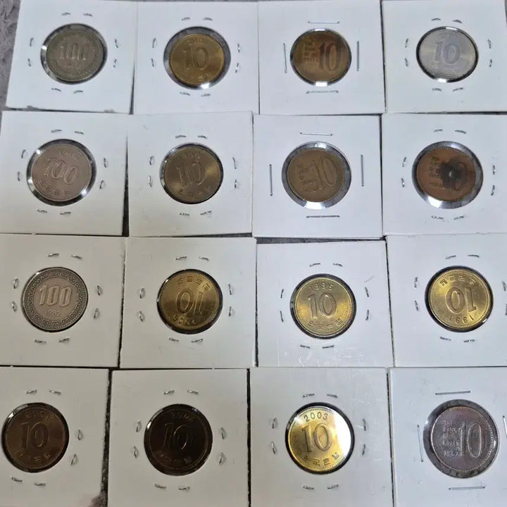 [BUNJANG] Korean Coins Collection 1974 1982 1985 / 한국 주화 10원 100원 컬렉션.1974년82년85년 백원그외 십원13