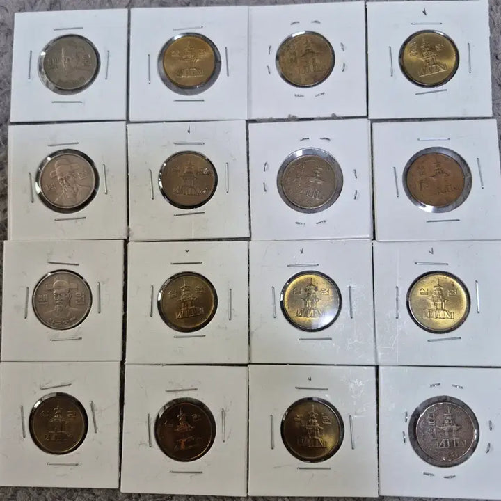 [BUNJANG] Korean Coins Collection 1974 1982 1985 / 한국 주화 10원 100원 컬렉션.1974년82년85년 백원그외 십원13