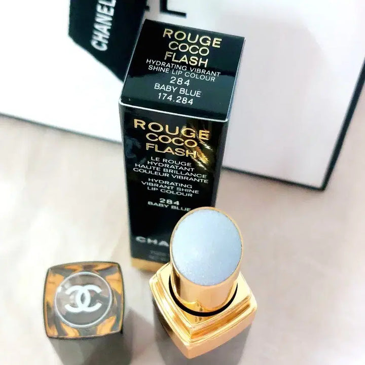 [BUNJANG] Chanel Rouge Coco Flash 284 Baby Blue Lipstick (Limited Edition) / 한정판)선물포장)샤넬 루쥬 코코 플래쉬 284 베이비블루 립스틱