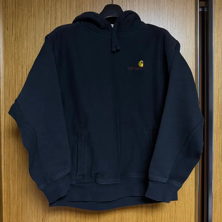 [BUNJANG] Carhartt WIP American Script Hoodie Black M / 칼하트 wip 아메리칸 스크립트 후드 블랙 M
