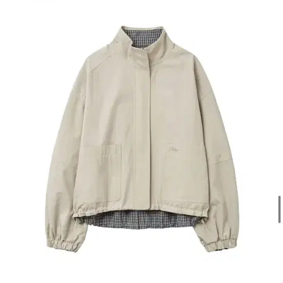 [BUNJANG] NilbyP Beige Blue Blouson / 닐바이피 리시버블 베이지 블루종 free