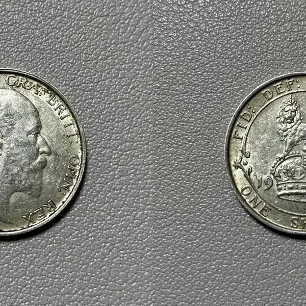 [BUNJANG] 1902 Edward VII Silver Shilling / 1902년 영국 에드워드 7세 1실링 은화