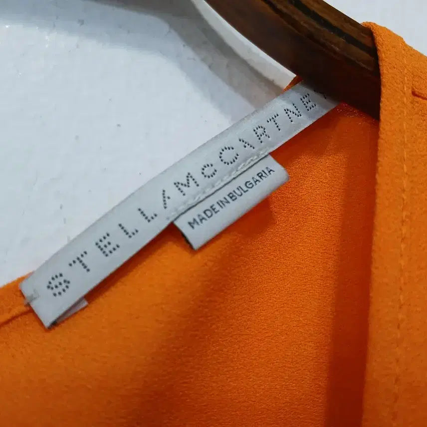 [BUNJANG] Stella McCartney Orange Puff Sleeve Blouse Size 40 / 스텔라 맥카트니 오렌지 퍼프 블라우스