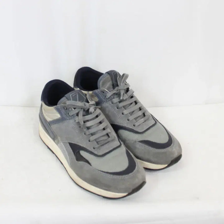 [BUNJANG] Z Zegna Metallic Silver Gray Sneakers / [정품] 제냐 Z-제냐 남성 럭셔리 스니커즈 (260) 상상샵