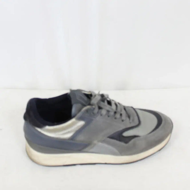 [BUNJANG] Z Zegna Metallic Silver Gray Sneakers / [정품] 제냐 Z-제냐 남성 럭셔리 스니커즈 (260) 상상샵