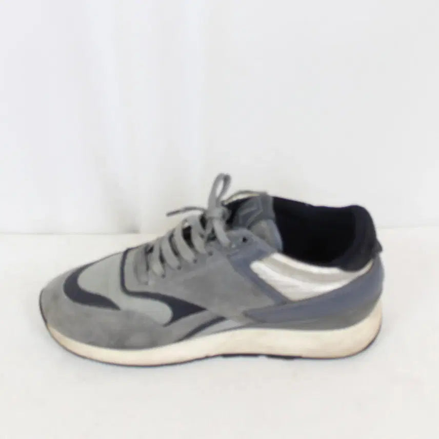 [BUNJANG] Z Zegna Metallic Silver Gray Sneakers / [정품] 제냐 Z-제냐 남성 럭셔리 스니커즈 (260) 상상샵