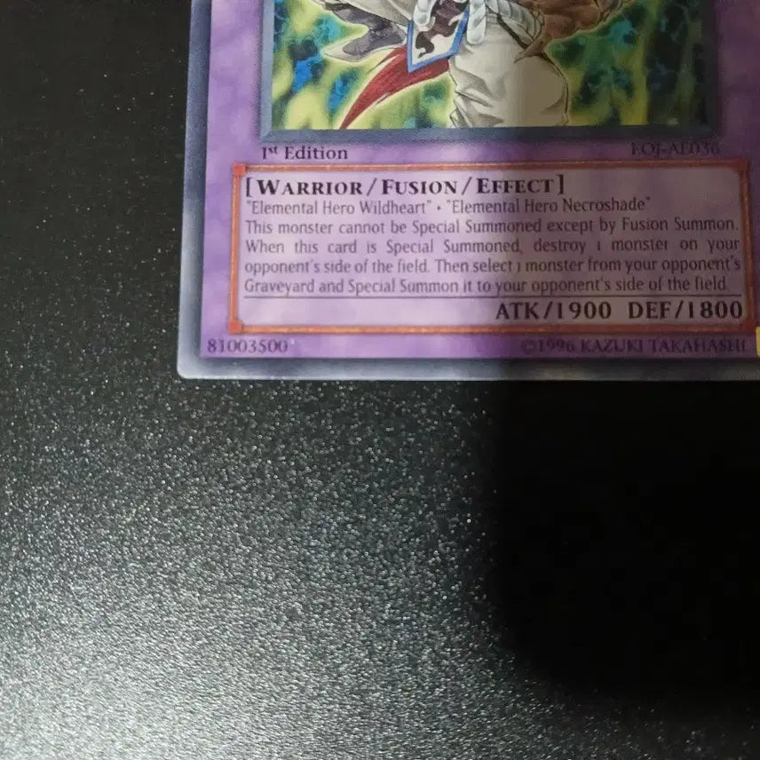 [BUNJANG] Yu-Gi-Oh! Elemental HERO Necrovalley Shaman 1st Edition English Card / 유희왕 엘리멘틀 히어로 네크로이드 샤먼 카드 영판 1st 퍼에 EOJ
