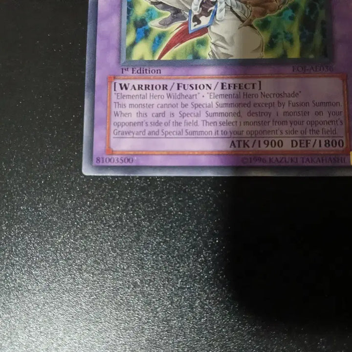 [BUNJANG] Yu-Gi-Oh! Elemental HERO Necrovalley Shaman 1st Edition English Card / 유희왕 엘리멘틀 히어로 네크로이드 샤먼 카드 영판 1st 퍼에 EOJ
