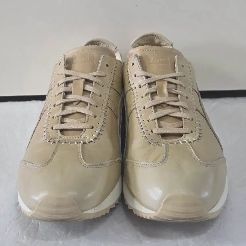 [BUNJANG] Onitsuka Tiger MHS Triple Beige Leather Sneakers / [260] 오니츠카타이거 MHS 트리플베이지ㅡ단종매물,최저가