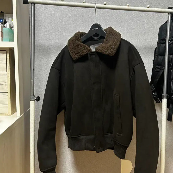 [BUNJANG] Bauro Suede Crop Mustang Jacket / 바우로 스웨이드 크롭 무스탕