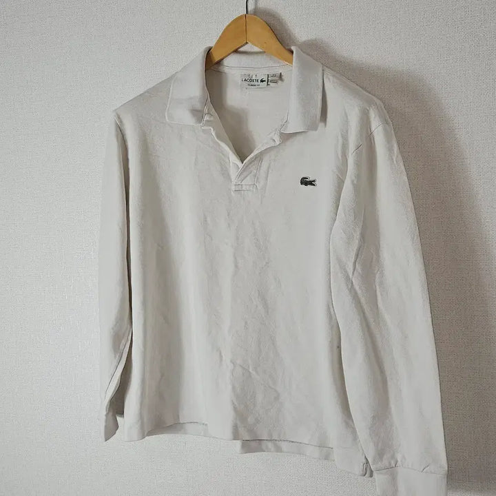 [BUNJANG] Lacoste Classic Fit Long Sleeve Polo Shirt White Women&