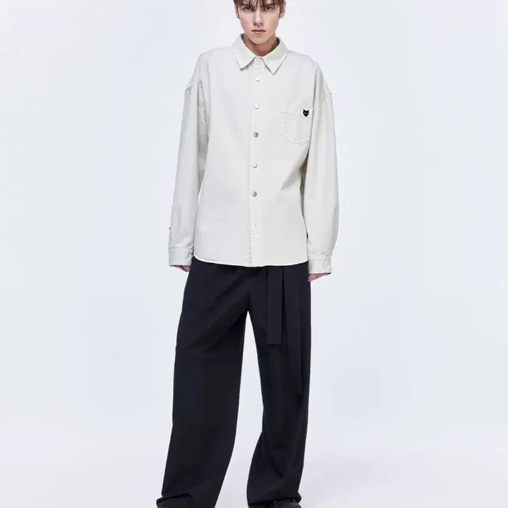 [BUNJANG] Songzio Zzero Cream Denim Shirt S / [새상품]송지오 지제로 크림 데님남방 S