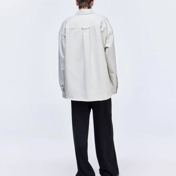 [BUNJANG] Songzio Zzero Cream Denim Shirt S / [새상품]송지오 지제로 크림 데님남방 S