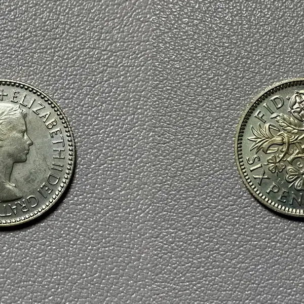 [BUNJANG] 1953 British Proof Sixpence Coin / 1953년 영국 Proof 6펜스 주화