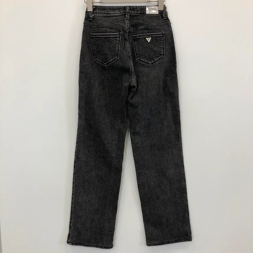 [BUNJANG] Guess Silver Logo Black Denim Jeans / 게스 은장 프리미엄 흑청데님진 23 인치
